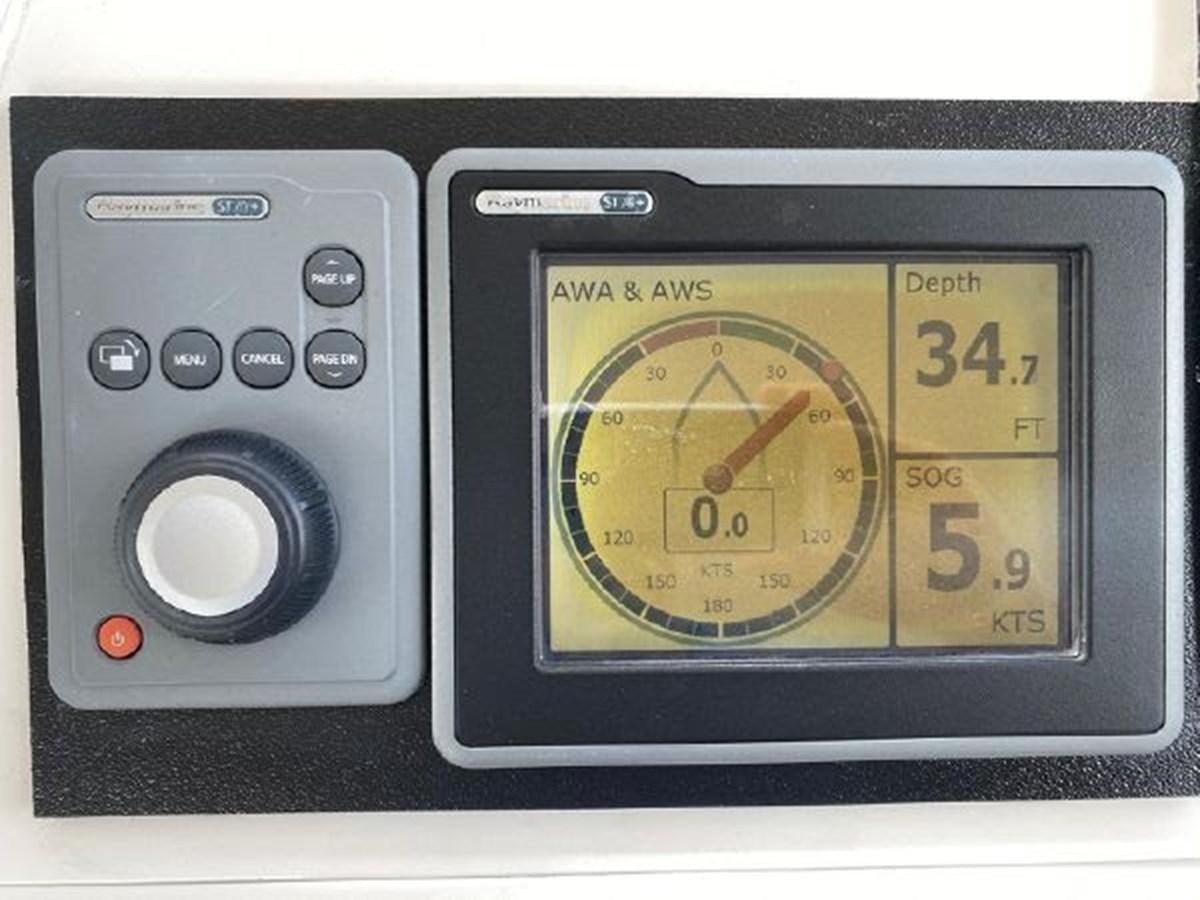 a digital clock with a digital display aboard ASTONISH Yacht for Sale