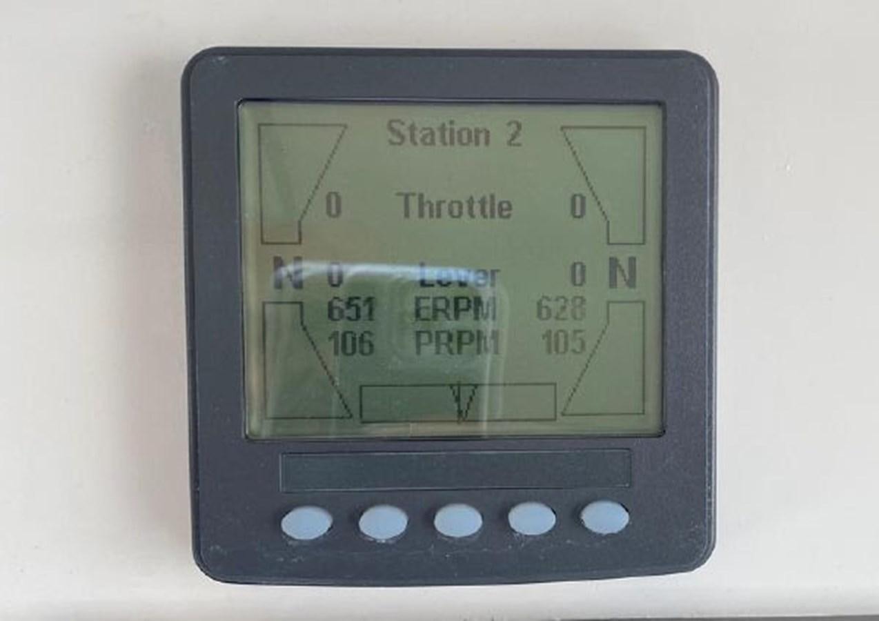 a digital clock with a digital display aboard ASTONISH Yacht for Sale