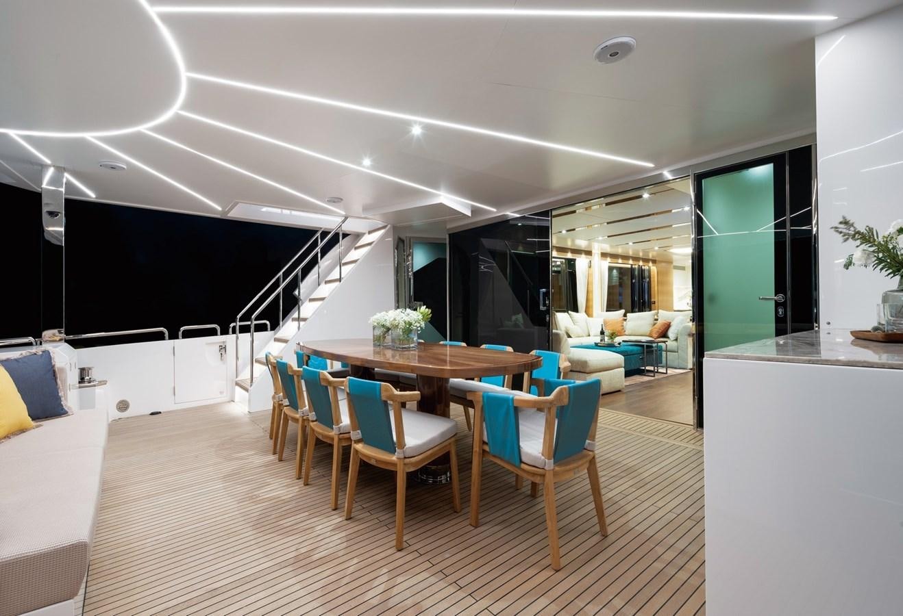 a modern looking living room aboard FD92 (NEW BOAT SPEC)  Yacht for Sale