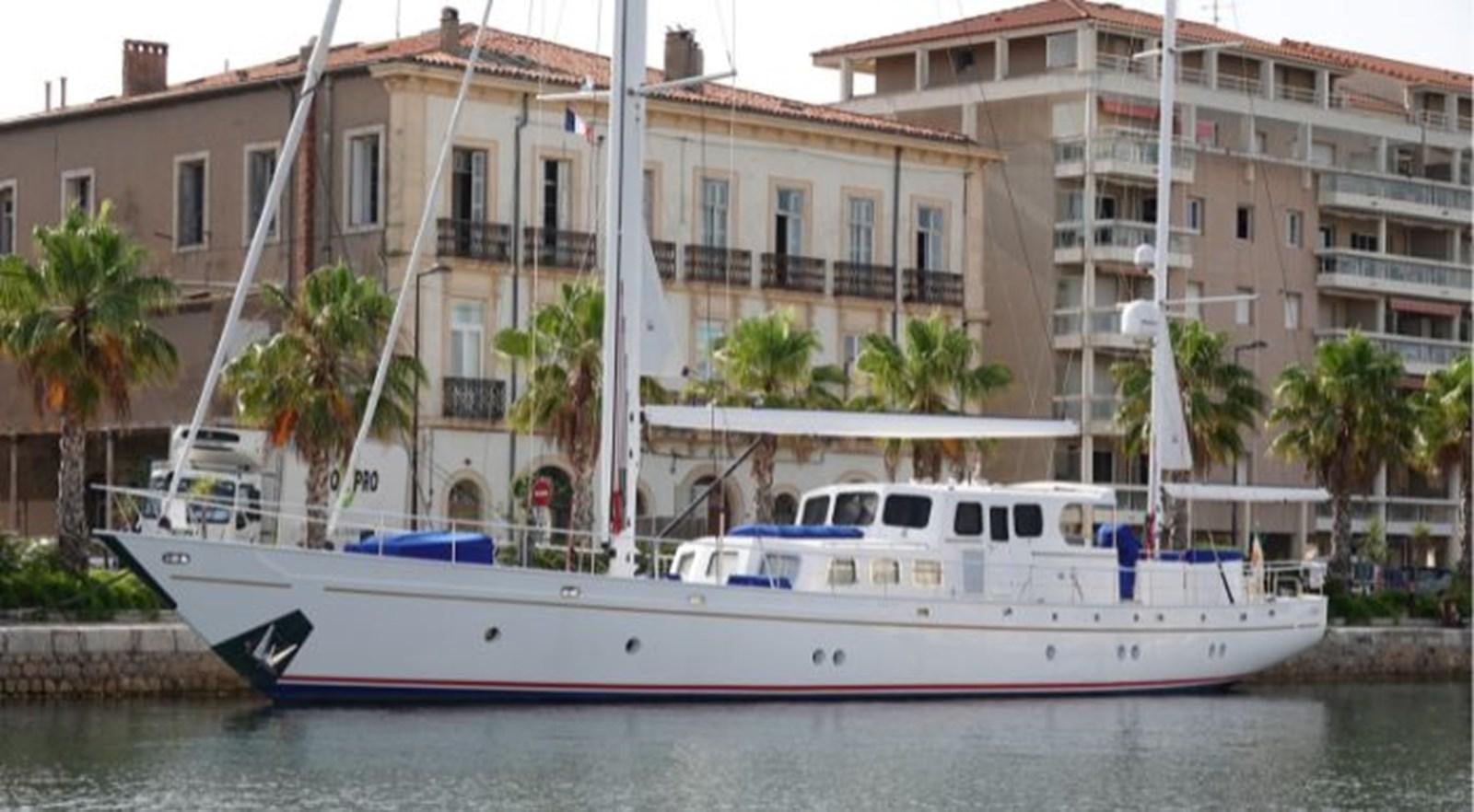 a boat on the water aboard TELSTAR VI Yacht for Sale