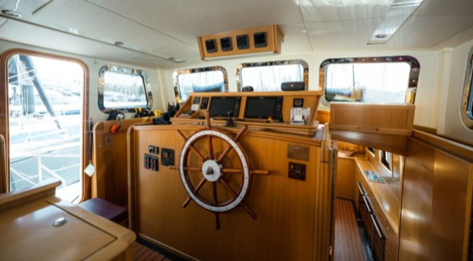 the interior of a train aboard TELSTAR VI Yacht for Sale