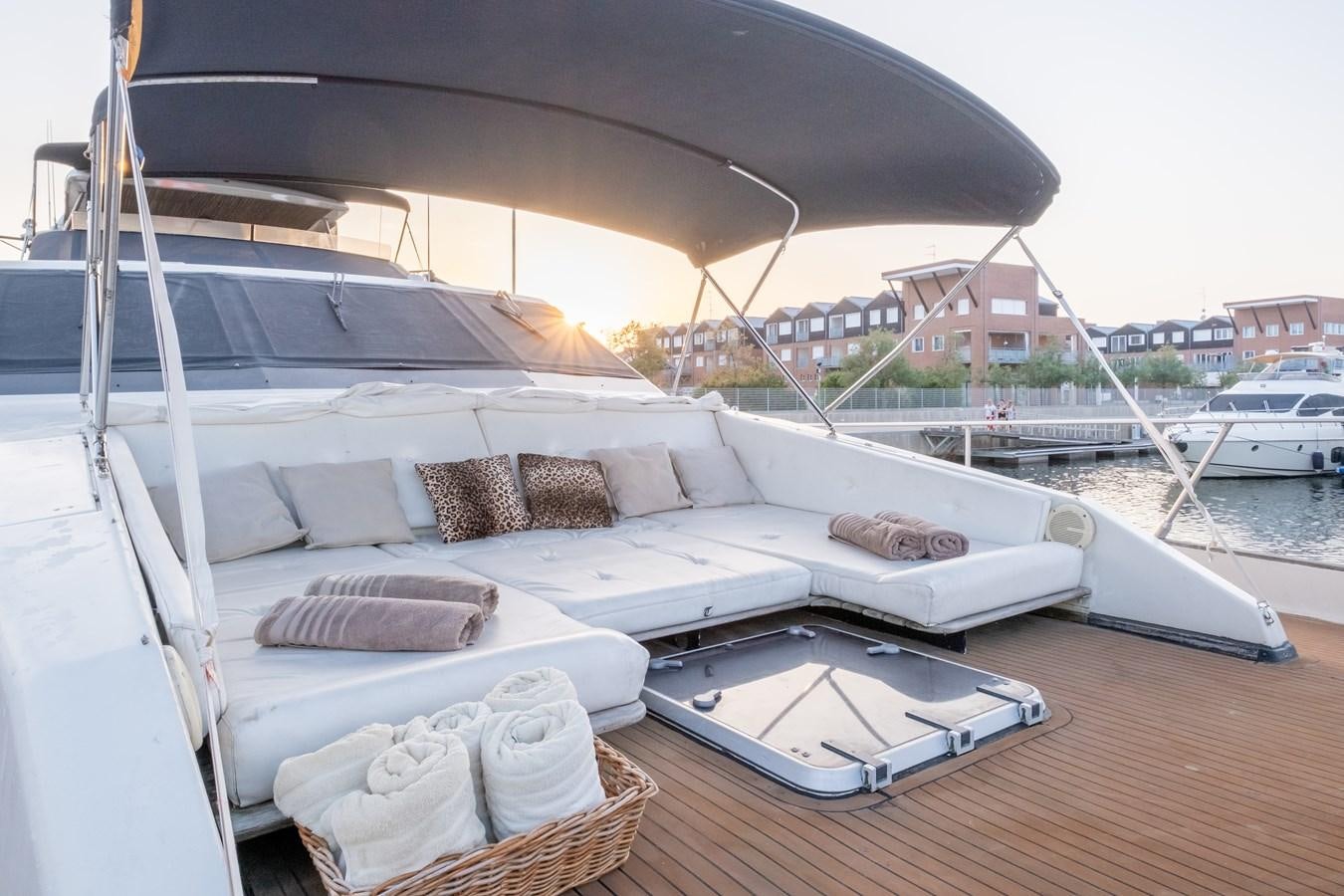 a boat on the water aboard TIENNA Yacht for Sale