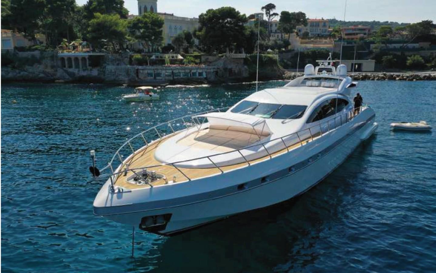 a boat in the water aboard L'ESPERANCE Yacht for Sale