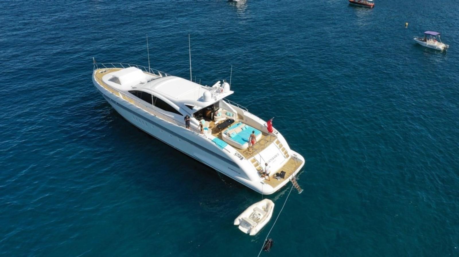 a boat in the water aboard L'ESPERANCE Yacht for Sale