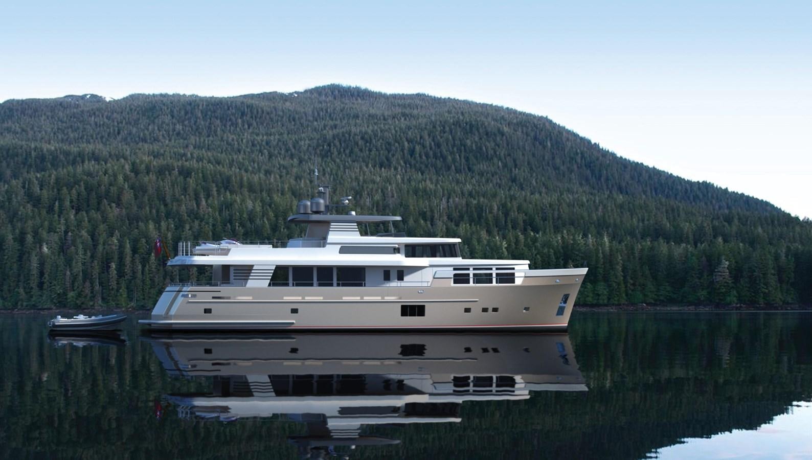 a boat on the water aboard 93FT VAN DER VALK EXPLORER 28M Yacht for Sale