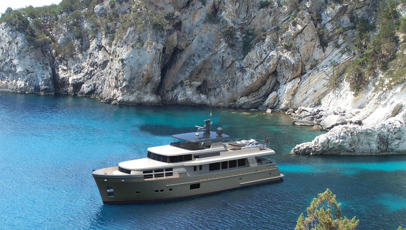 a boat in the water aboard 93FT VAN DER VALK EXPLORER 28M Yacht for Sale