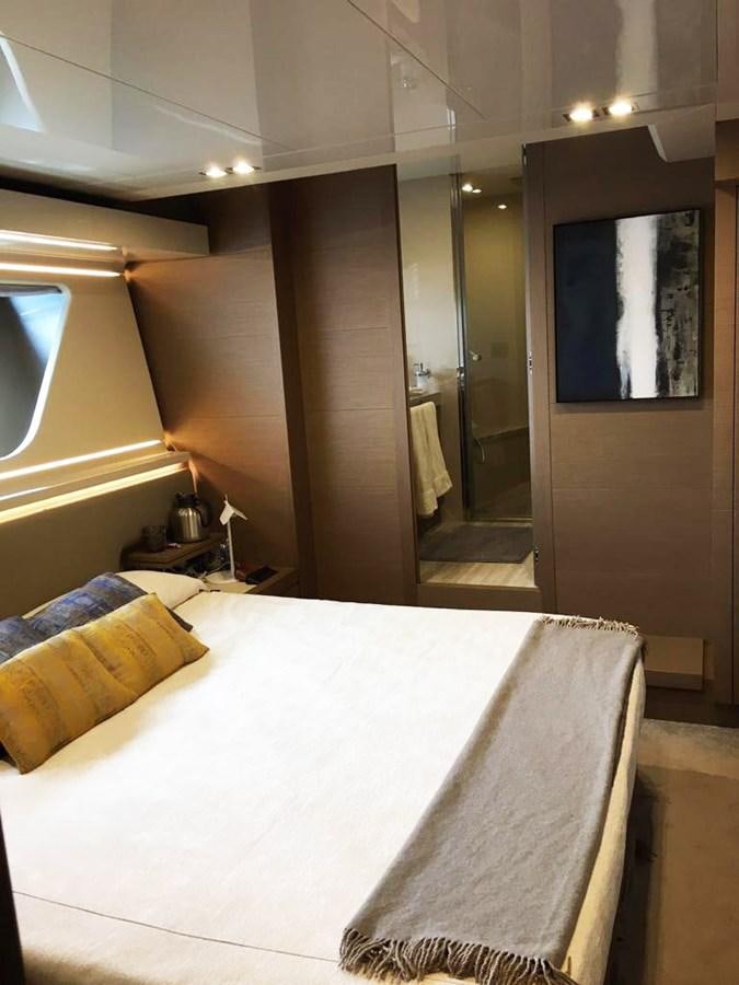 a hotel room with a bed aboard PALGREMAT Yacht for Sale