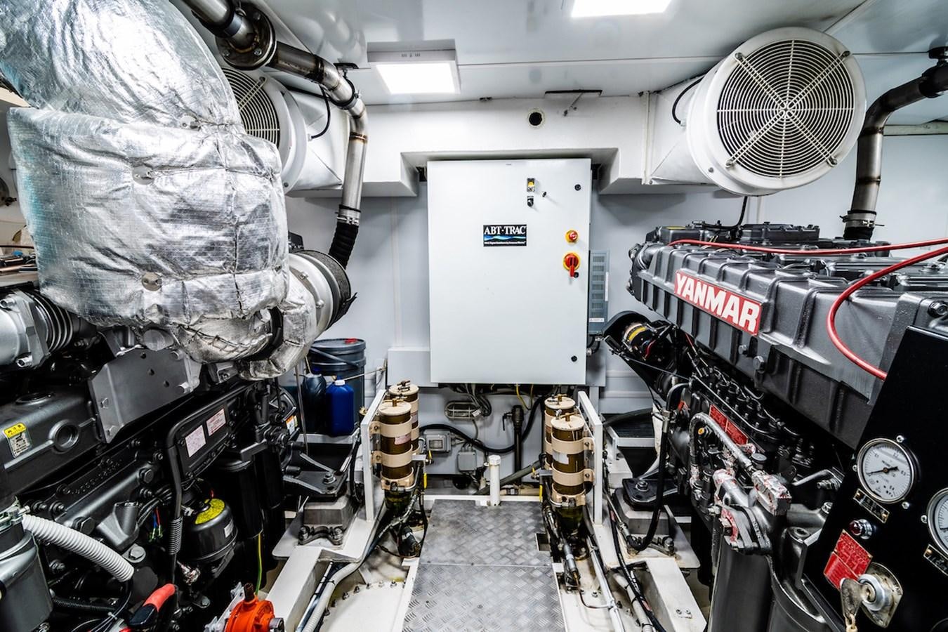 a room with machinery and equipment aboard A&A Yacht for Sale