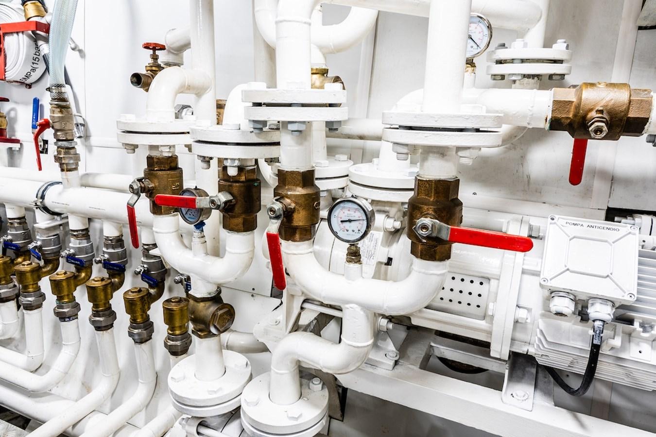 a machine with many dials aboard A&A Yacht for Sale