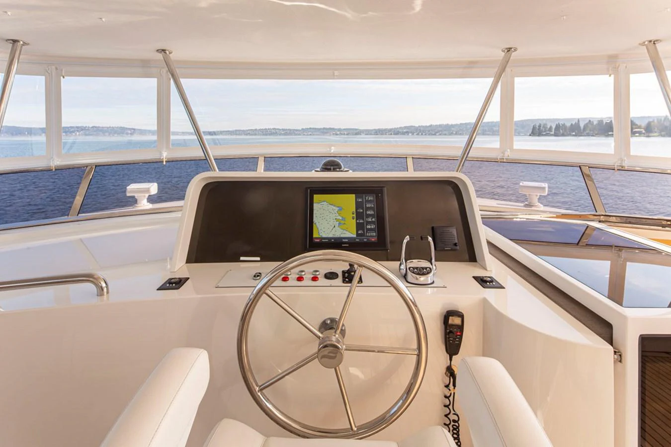 inside of a boat aboard 92 PARAGON COCKPIT Yacht for Sale