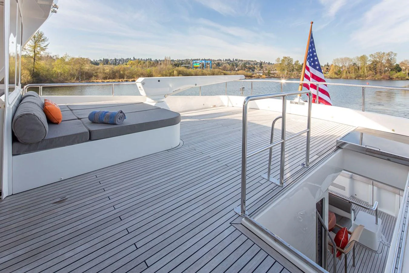 a boat on the water aboard 92 PARAGON COCKPIT Yacht for Sale