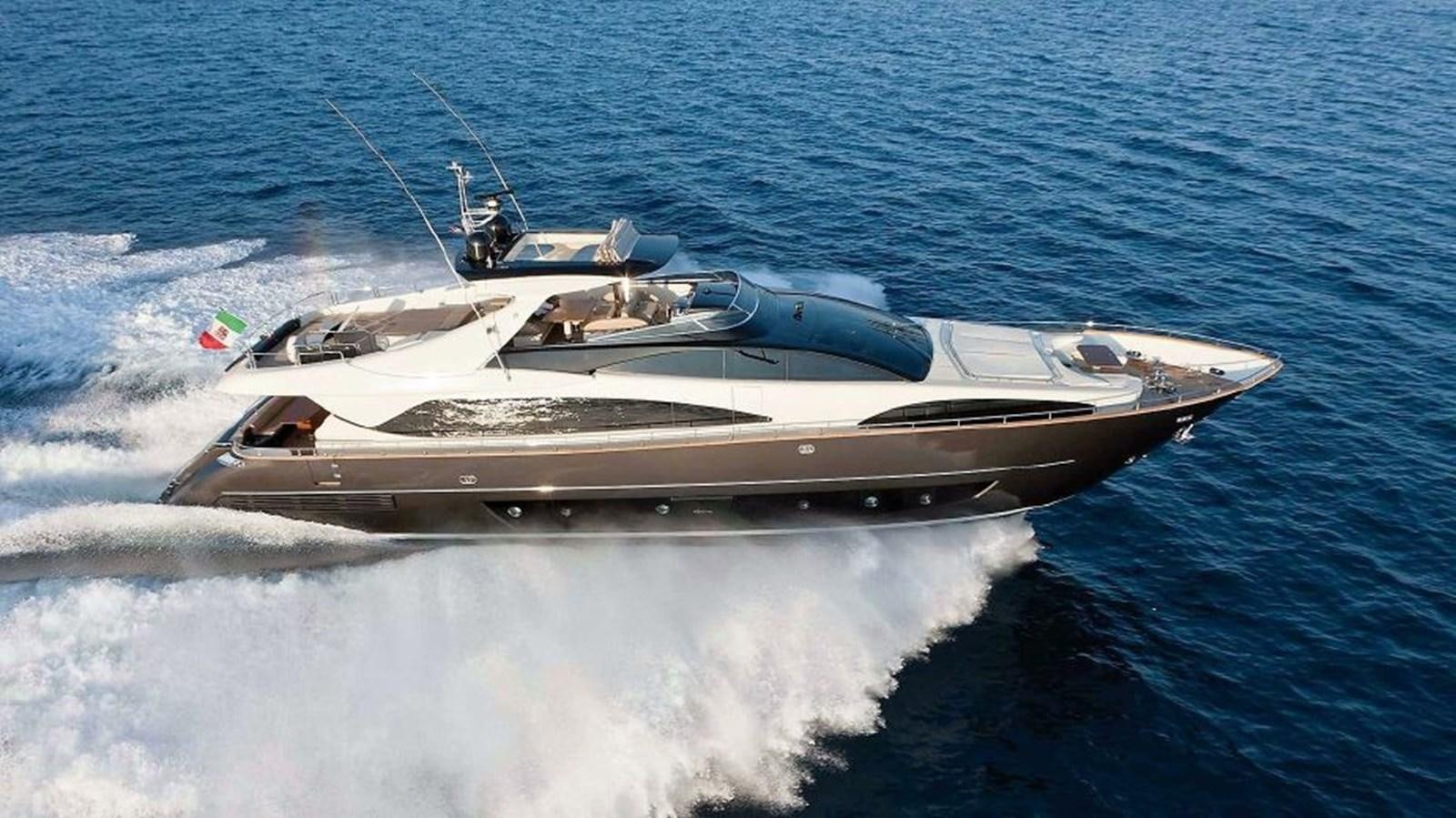 a boat on the water aboard BLACK SWAN Yacht for Sale