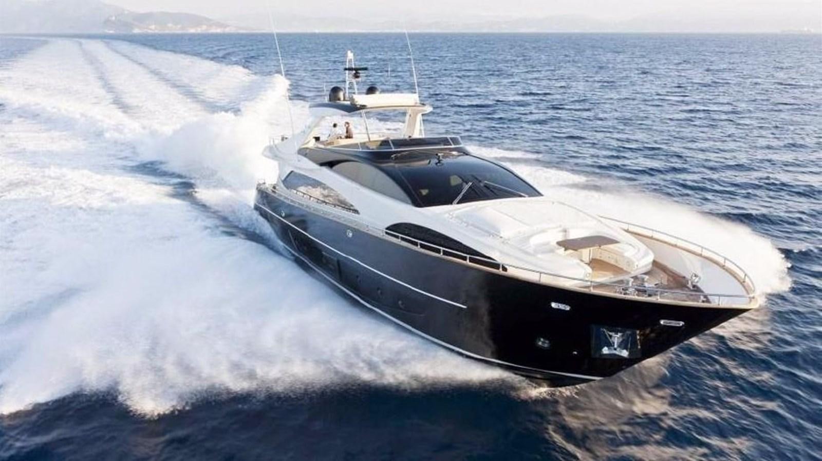 a boat on the water aboard BLACK SWAN Yacht for Sale