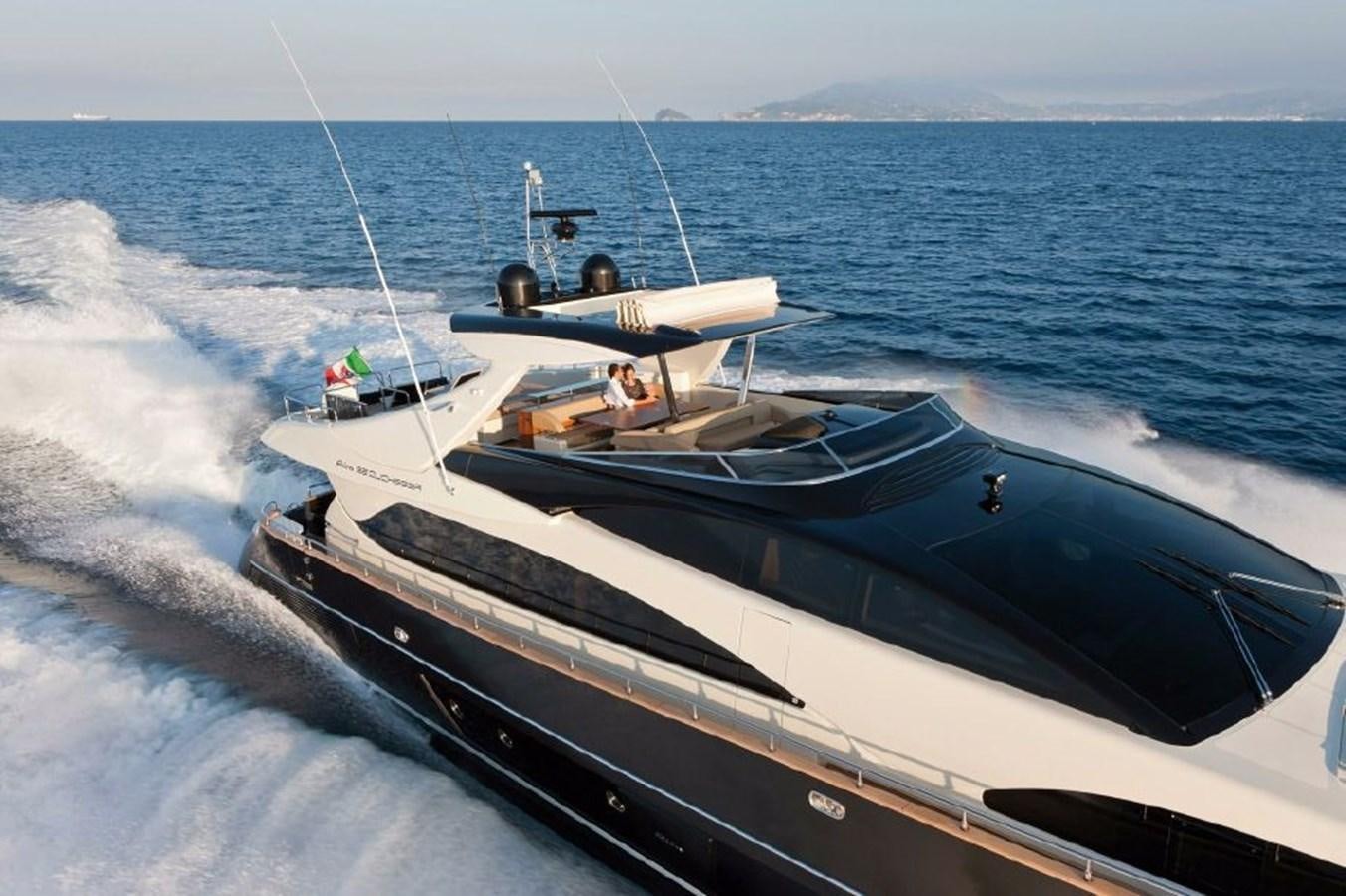 a boat on the water aboard BLACK SWAN Yacht for Sale