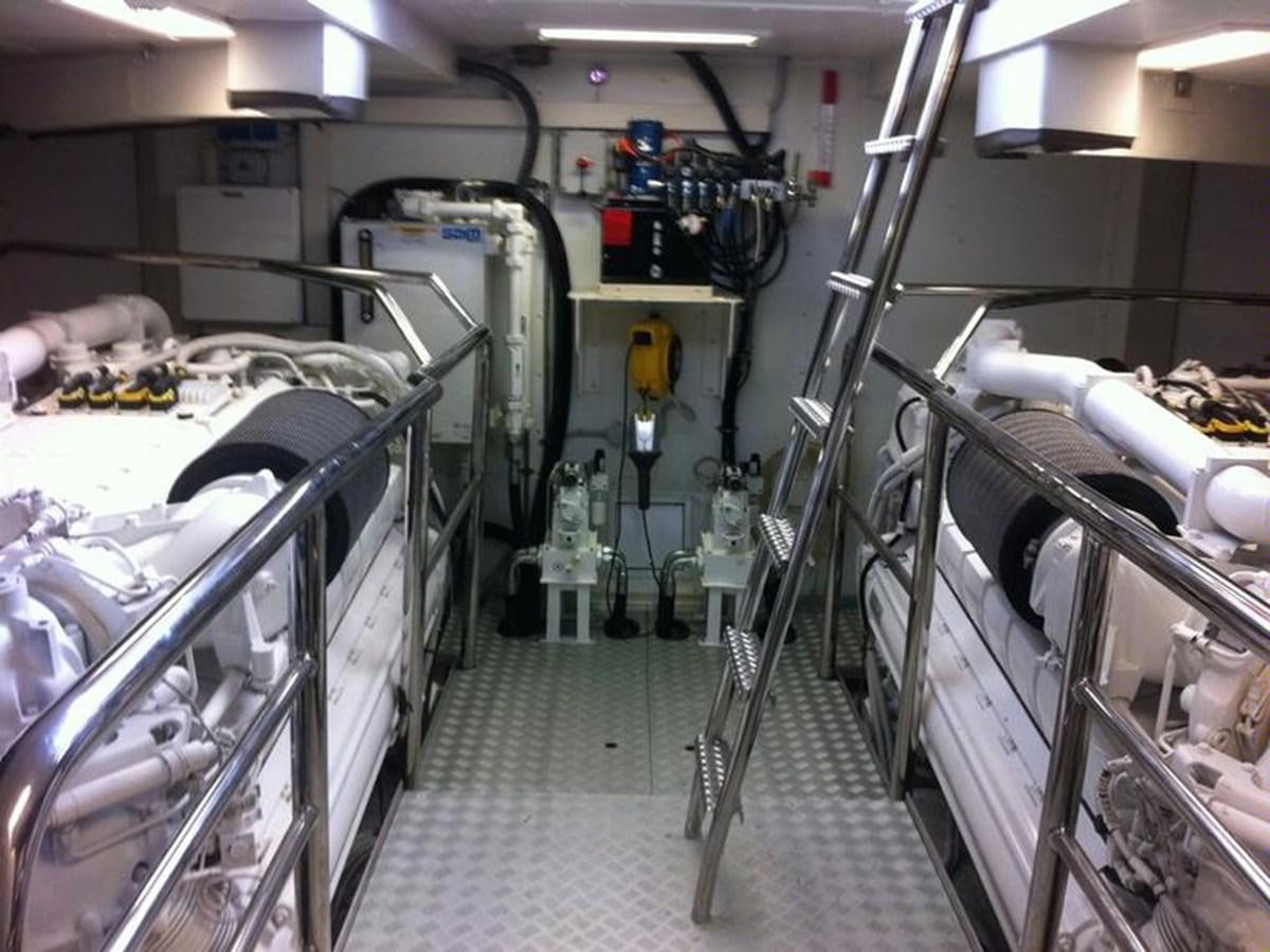 a room with machinery aboard TAURUS Yacht for Sale
