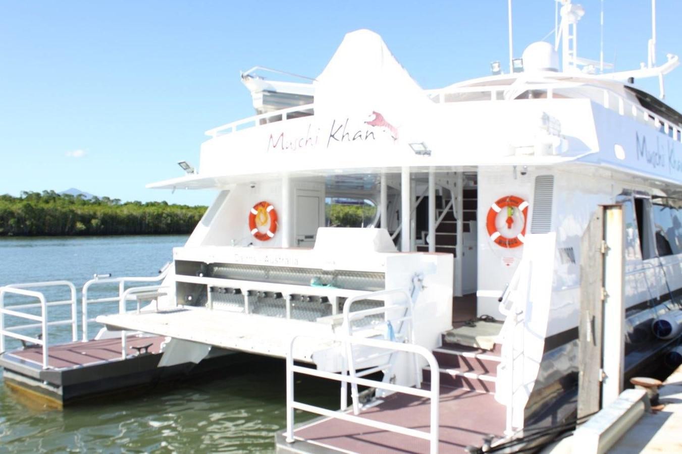 a boat on the water aboard MUSHI KHAN Yacht for Sale