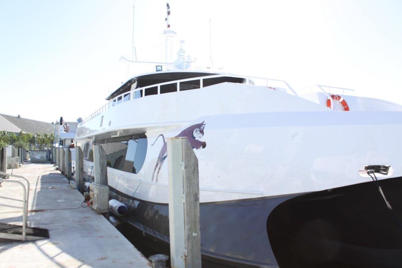 a car with the hood open aboard MUSHI KHAN Yacht for Sale