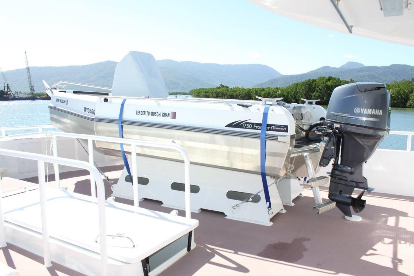 a boat on a dock aboard MUSHI KHAN Yacht for Sale