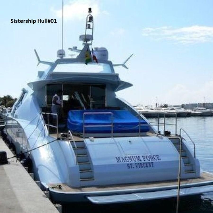 a boat with a person on the deck aboard ALTINEL 92' Yacht for Sale