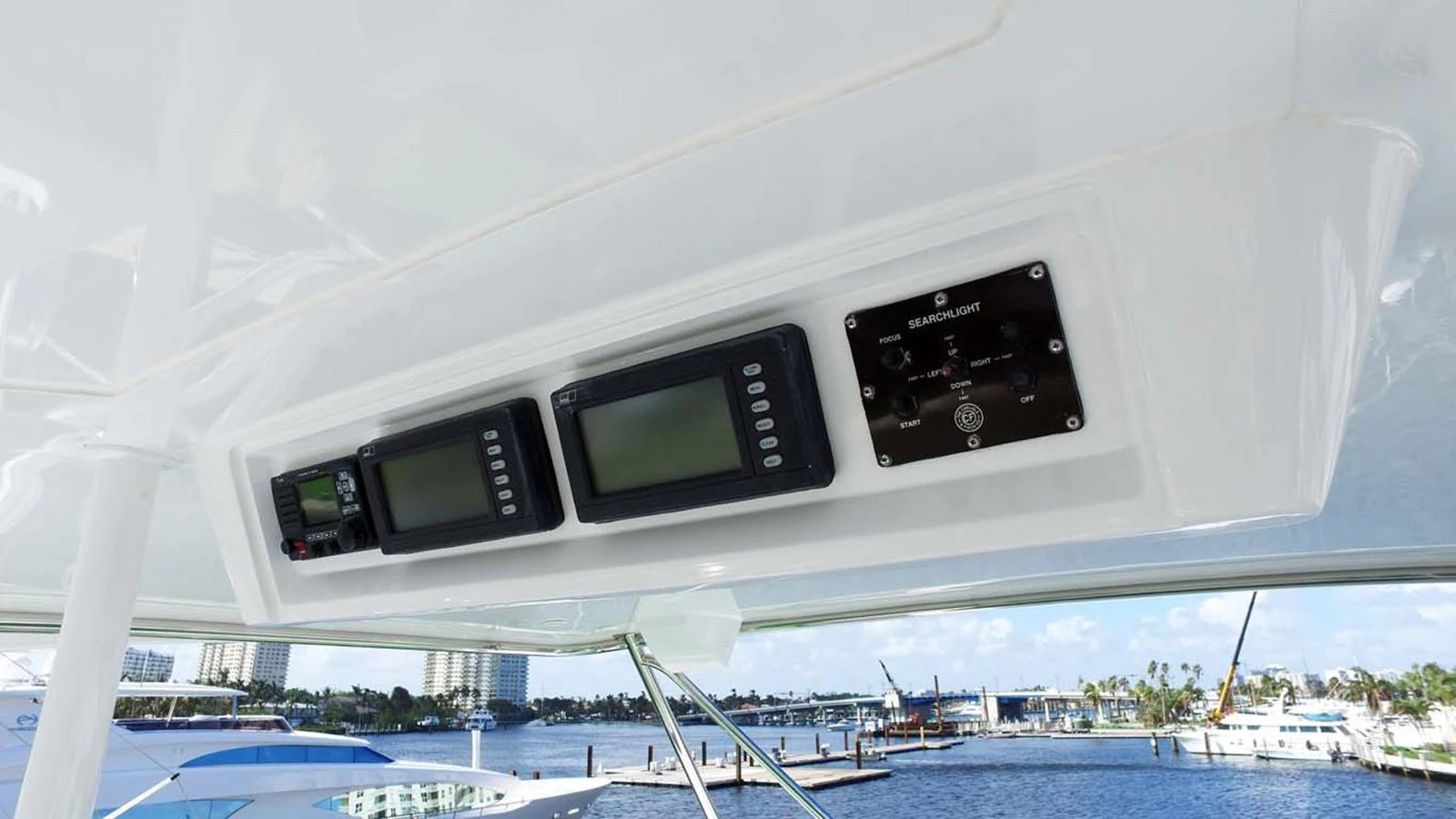a white object with a screen aboard SILKY Yacht for Sale