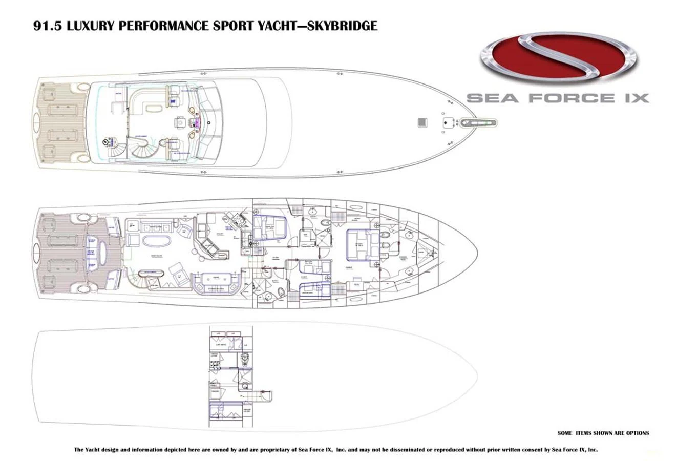 diagram aboard SILKY Yacht for Sale