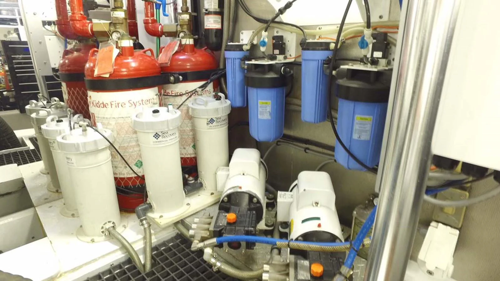 a machine with several tubes aboard SILKY Yacht for Sale