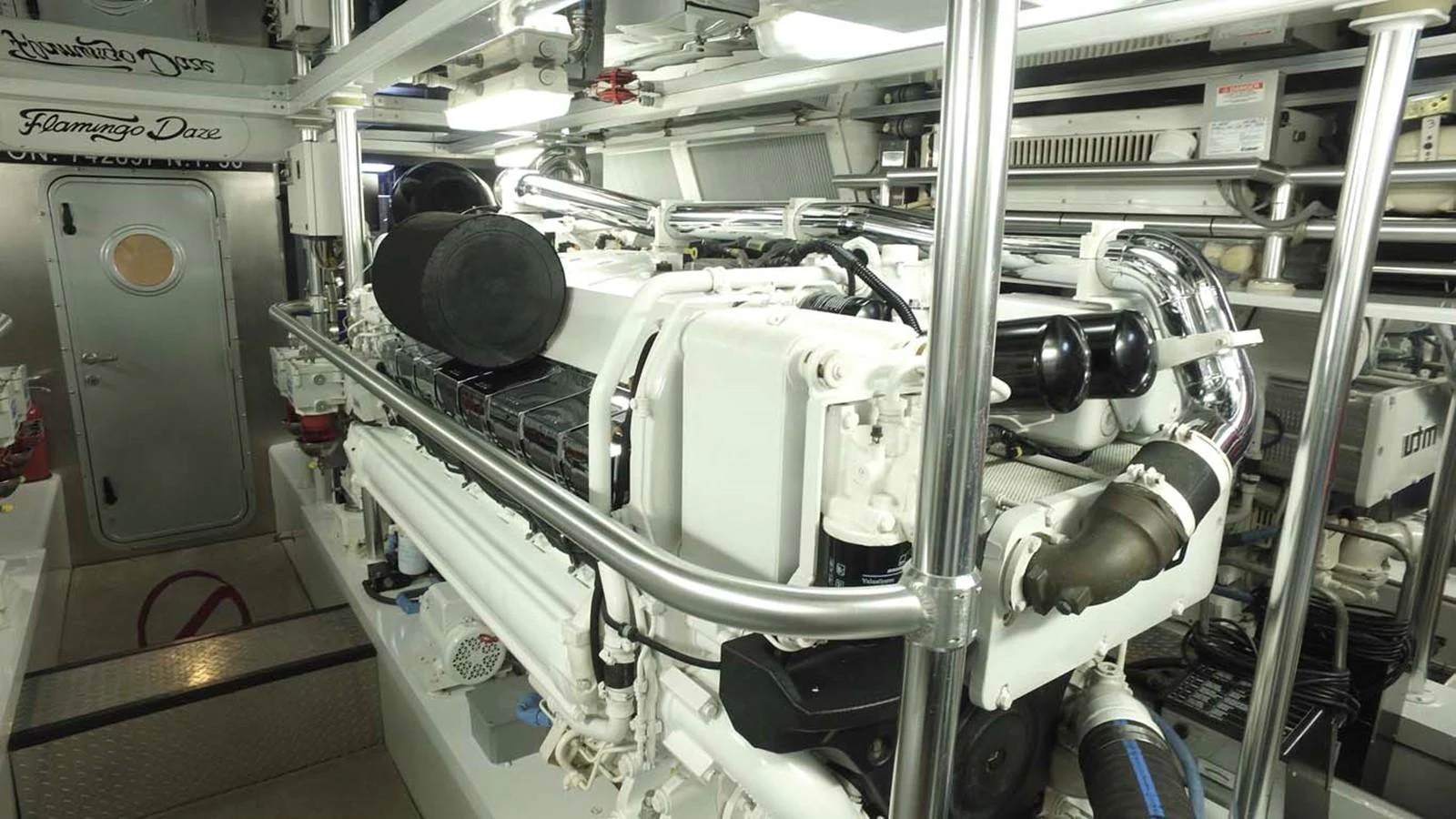 a machine with a large metal cylinder aboard SILKY Yacht for Sale