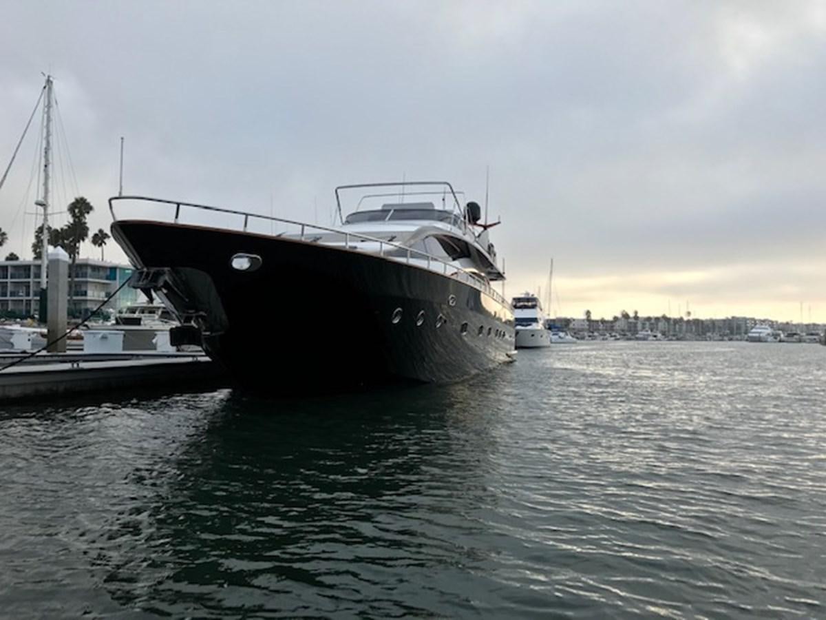 a large boat in the water aboard KISSES Yacht for Sale
