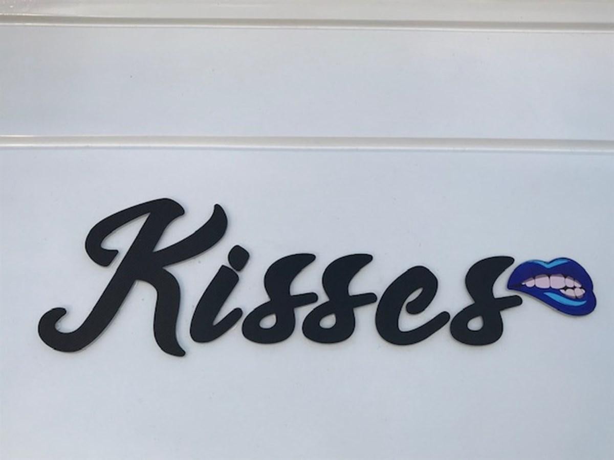 text, whiteboard aboard KISSES Yacht for Sale