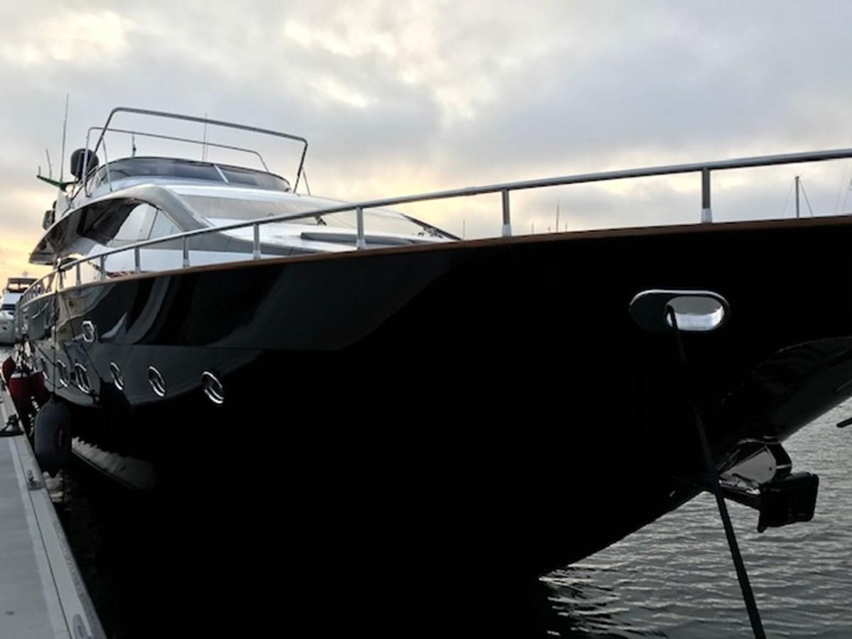 a boat on a trailer aboard KISSES Yacht for Sale