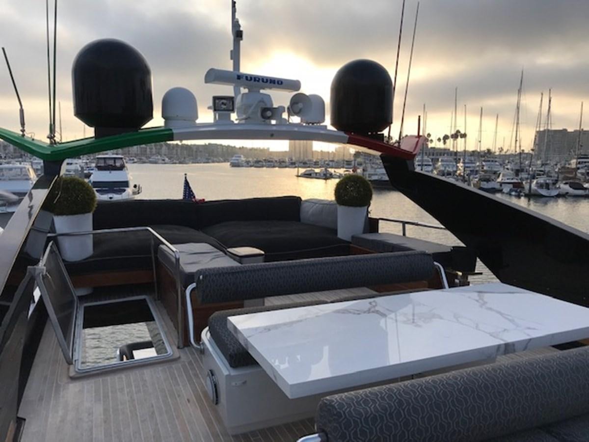 a large black object on a boat aboard KISSES Yacht for Sale