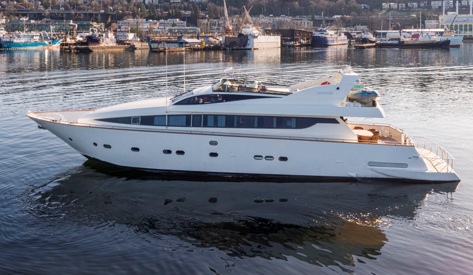 a white yacht in the water aboard WILD WAVES Yacht for Sale