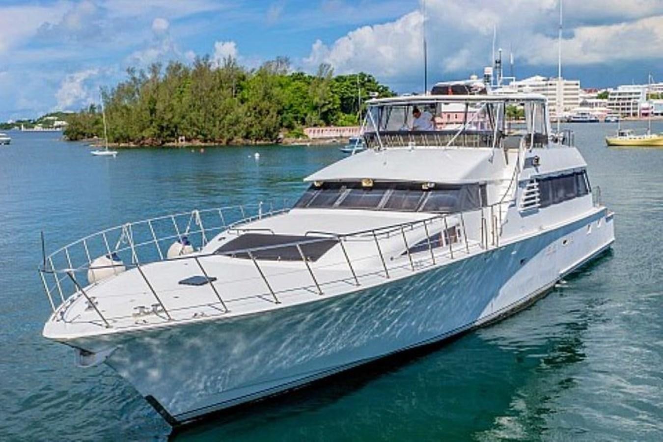 a large white boat in the water aboard LADY CHARLOTTE Yacht for Sale