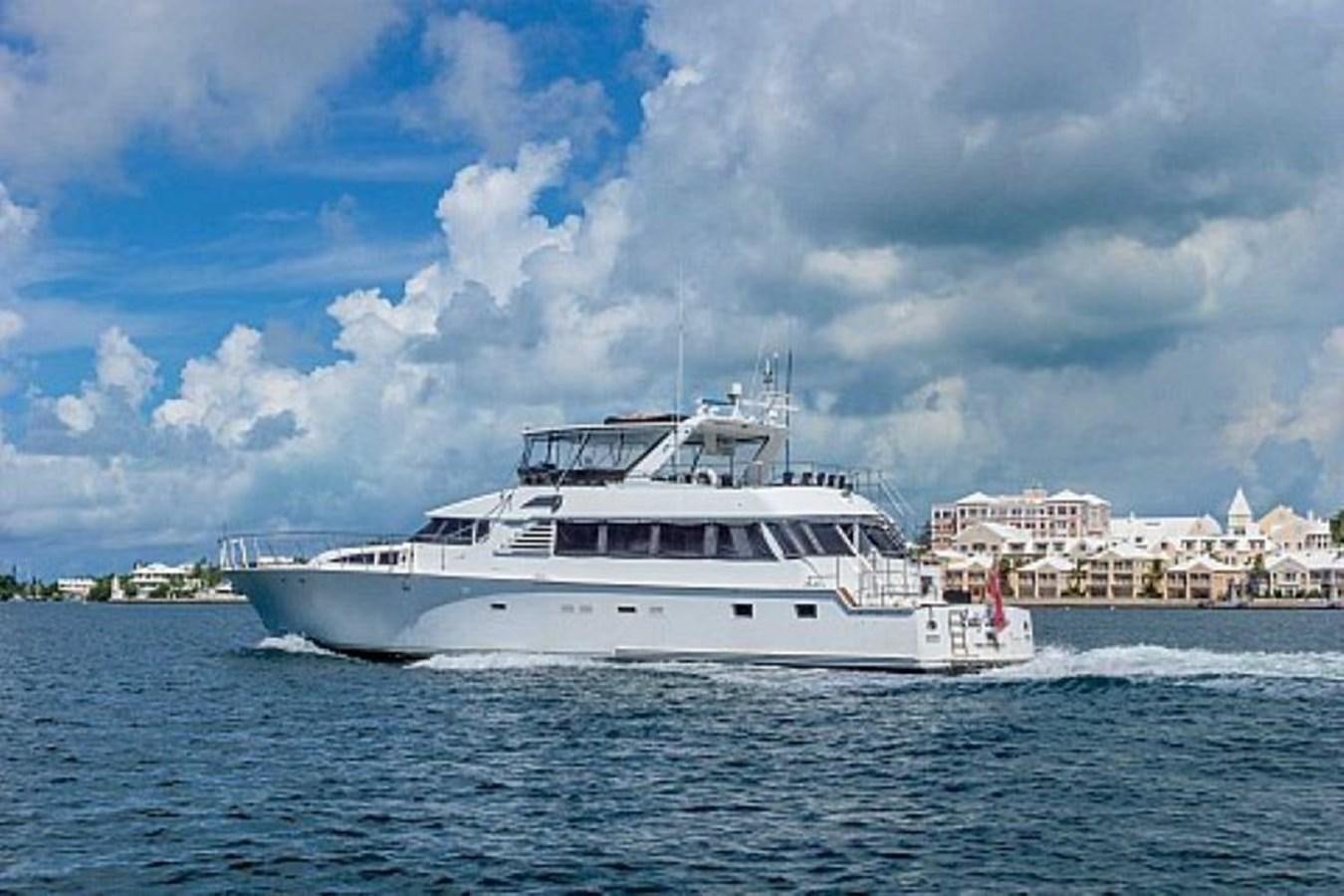 a large white boat in the water aboard LADY CHARLOTTE Yacht for Sale