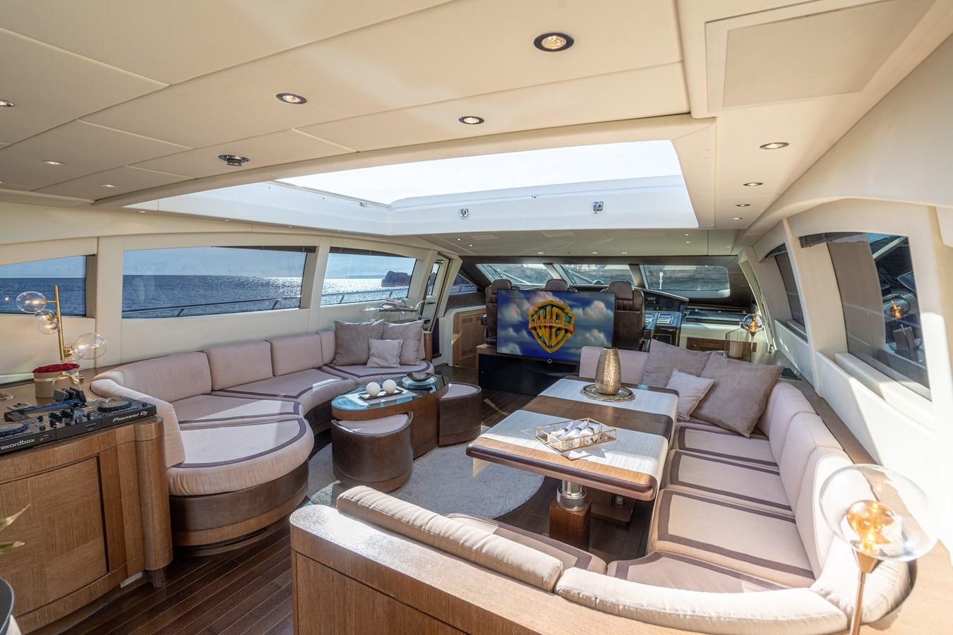 inside of a car aboard FIVE STARS Yacht for Sale