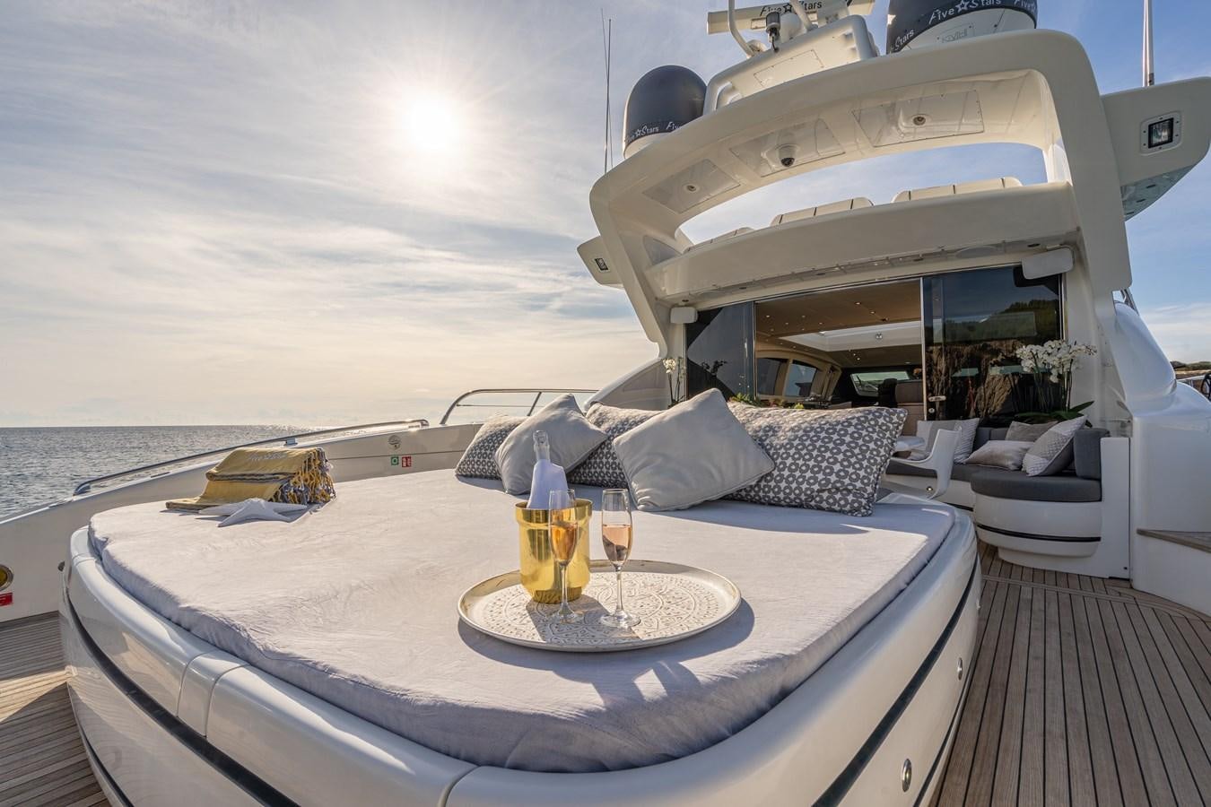 a boat on the water aboard FIVE STARS Yacht for Sale