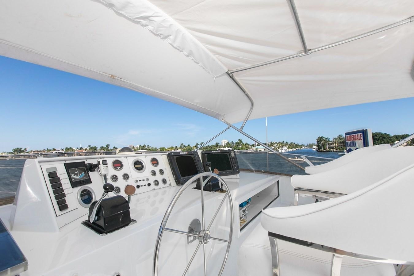 the cockpit of a plane aboard TRES HERMANOS VI Yacht for Sale