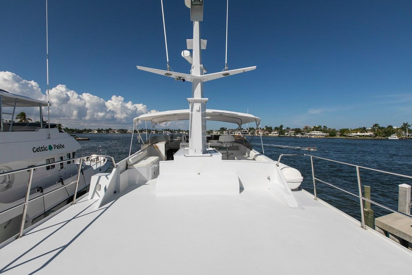 a boat on the water aboard TRES HERMANOS VI Yacht for Sale