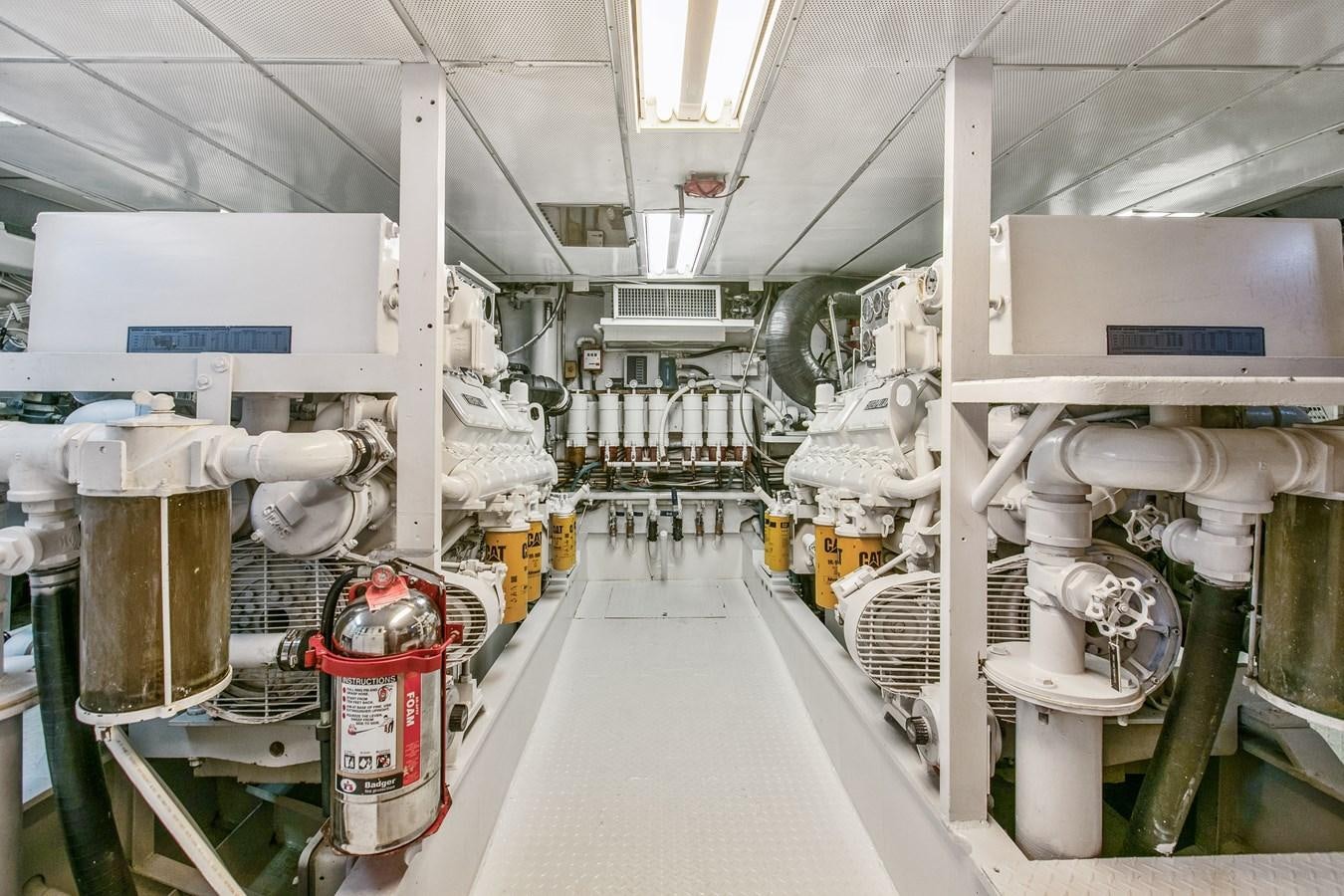 a room with machinery aboard TRES HERMANOS VI Yacht for Sale
