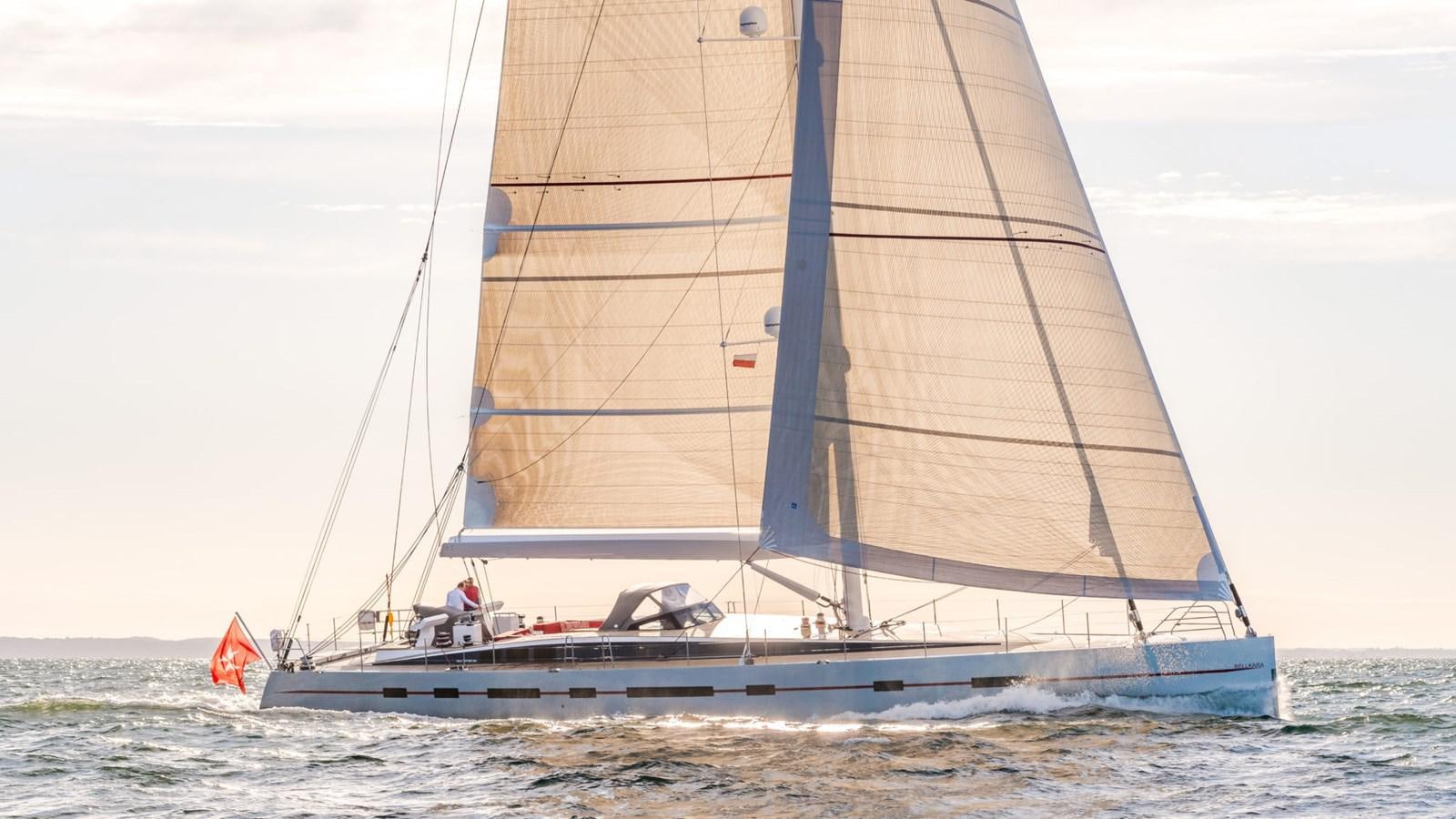 a sailboat on the water aboard BELLKARA Yacht for Sale