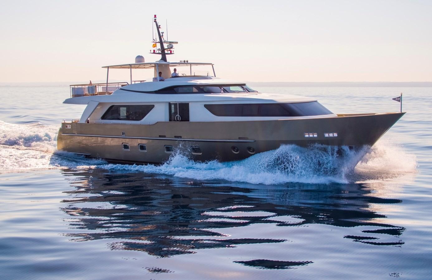 a boat in the water aboard MAI Yacht for Sale