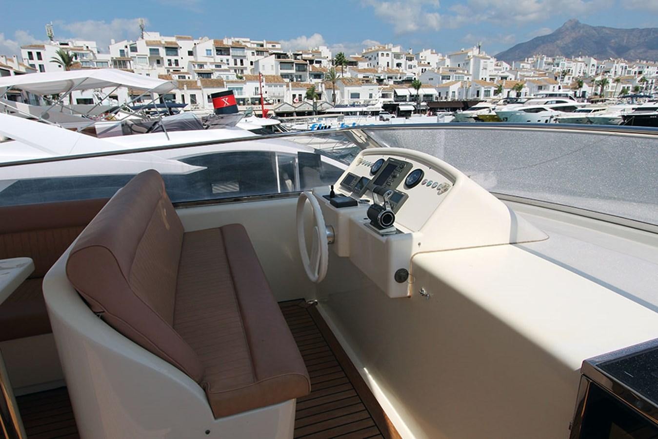 a view of a city from a balcony aboard HAIGAN Yacht for Sale