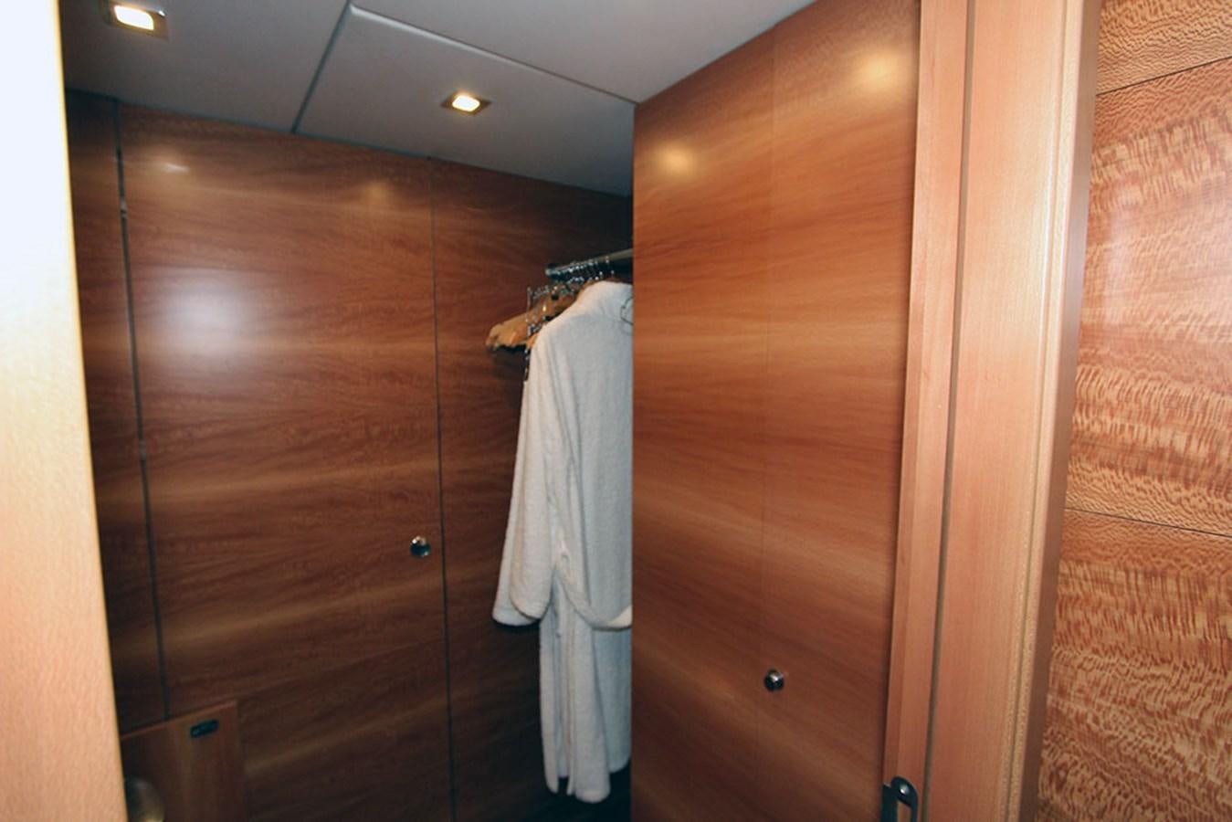 a closet with a towel on the wall aboard HAIGAN Yacht for Sale