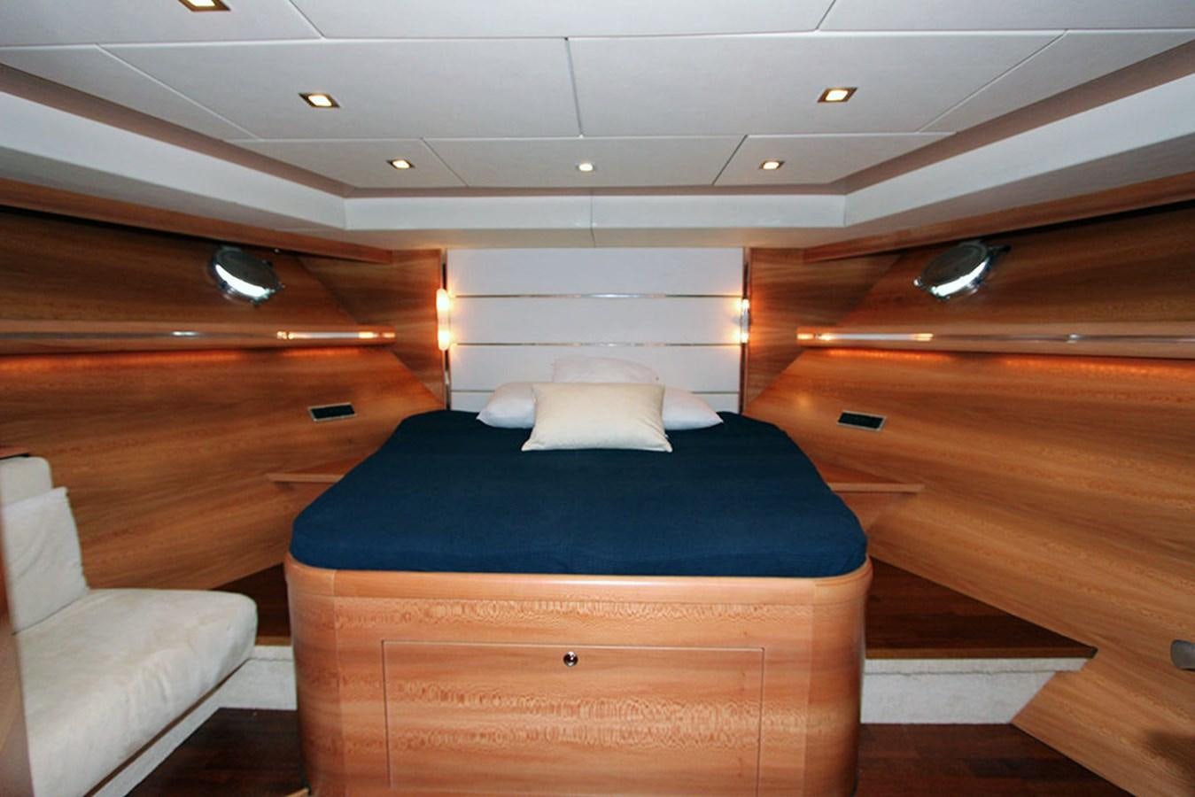 a bed in a room aboard HAIGAN Yacht for Sale