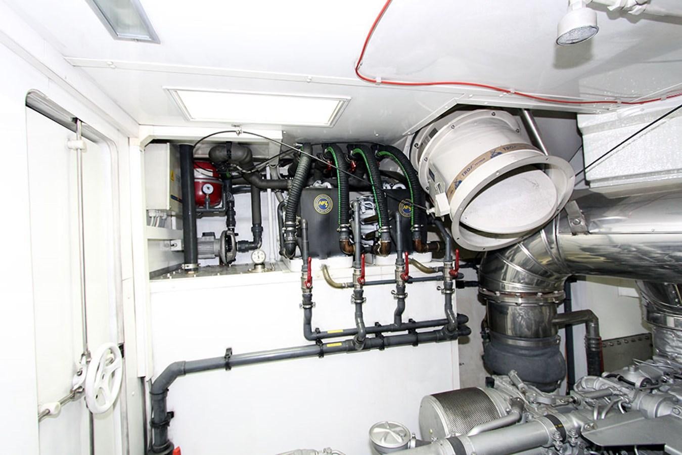 a large machine with pipes aboard HAIGAN Yacht for Sale
