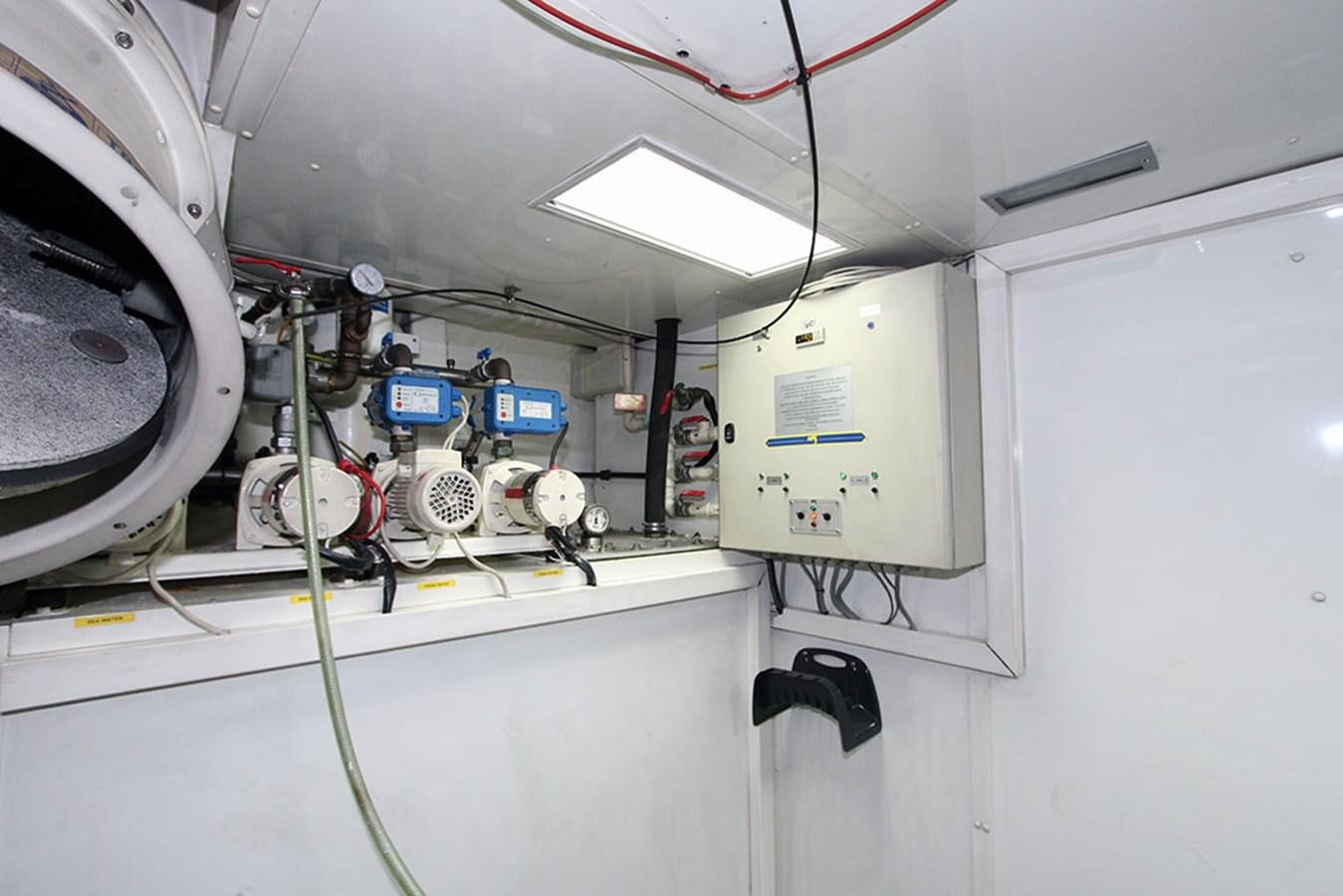 a room with machinery aboard HAIGAN Yacht for Sale