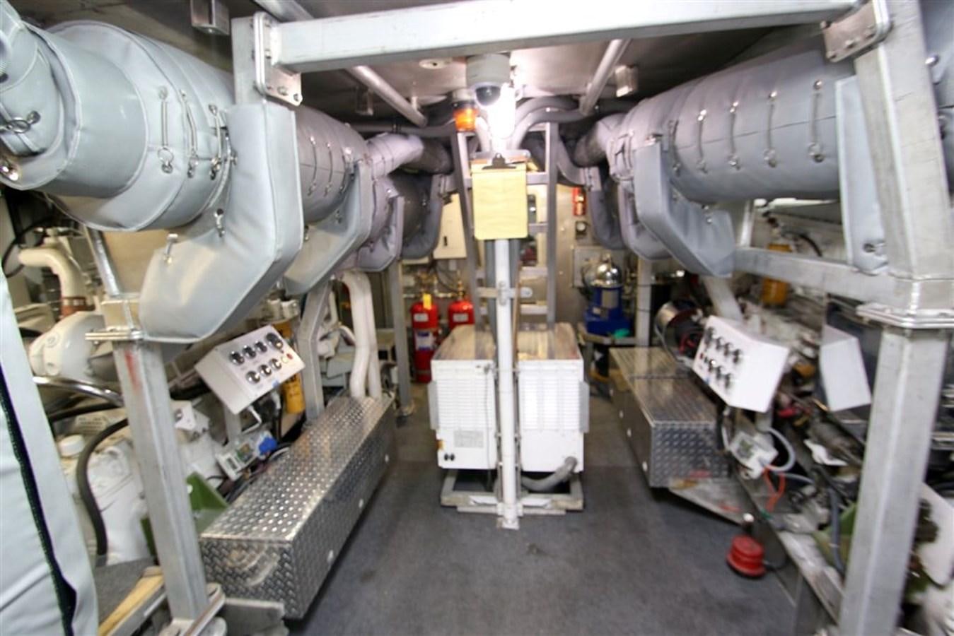 a large factory machinery aboard ROSA Yacht for Sale