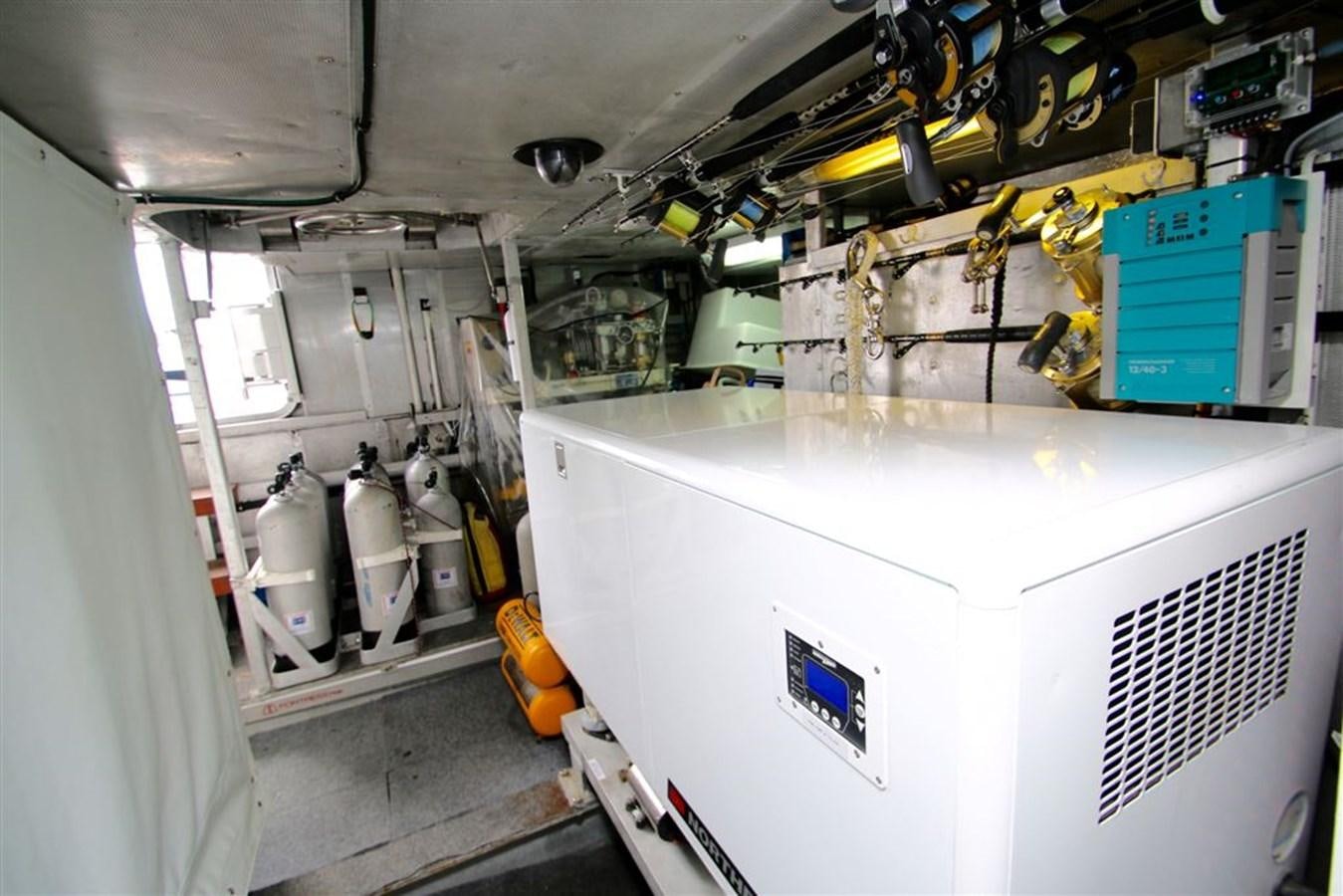 a room with machinery aboard ROSA Yacht for Sale