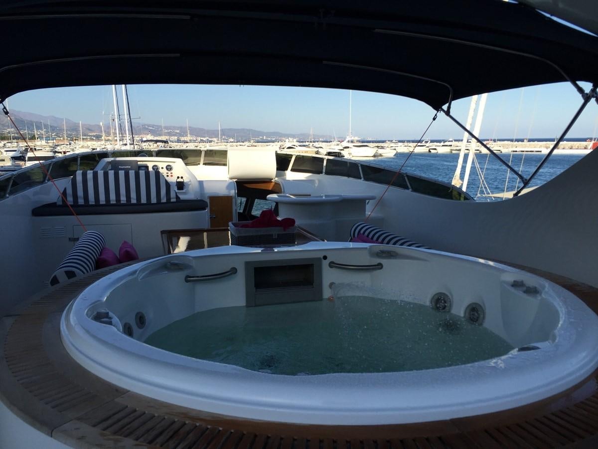 a pool on a deck aboard LADY MIKKI Yacht for Sale