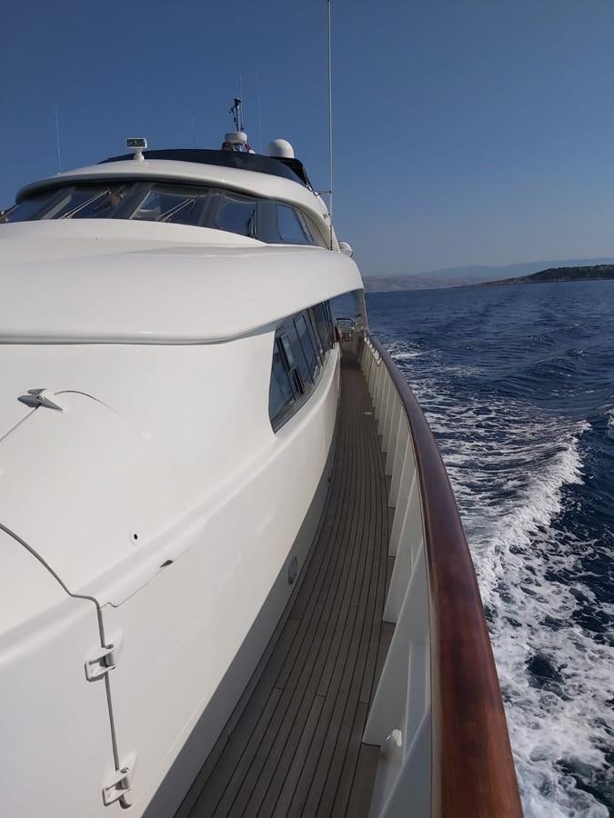 a boat on the water aboard LADY MIKKI Yacht for Sale